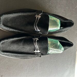 Mens Black soft leather Loafers by Stacy Adams